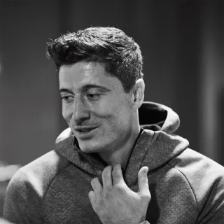 😏 Robert Lewandowski Futbolista, Atleta, Jugador de fútbol, Lewandowski, Polonia telegram sticker
