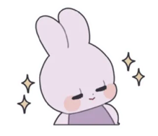 🎀 кролик, милый, мультяшный, блестки, животное, зайчик telegram sticker