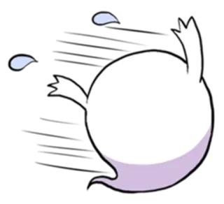 🏃 spook, cartoon, wit, schattig, griezelig telegram sticker