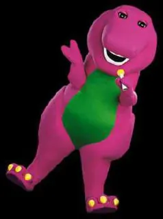 😌 Barney Barney, dinosaurio morado, dibujos animados, programa infantil whatsapp sticker