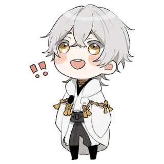 😃 Chibi, Anime, Mangá, Fofo, Kawaii, Personagem, Ilustração whatsapp sticker