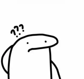 ✨ ??? pergunta, confuso, pensando, meme, simples whatsapp sticker
