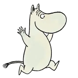 ✉️ Moomin Moomin, cartoon, character, cute, animation telegram sticker