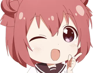 😉 Anime, Chica, Linda, Dibujo animado, Ilustración, Manga telegram sticker