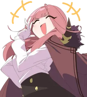 🤣 anime, lindo, chica, feliz, personaje, pegatina telegram sticker