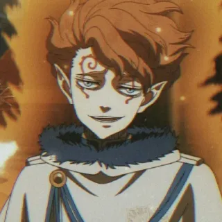 🥵 Licht Black Clover anime, elf, sorcerer, Licht, Black Clover telegram sticker