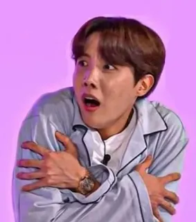 😨 J-Hope kpop, j-hope, bangtan, bts, personne, chanteur, célébrité, homme telegram sticker