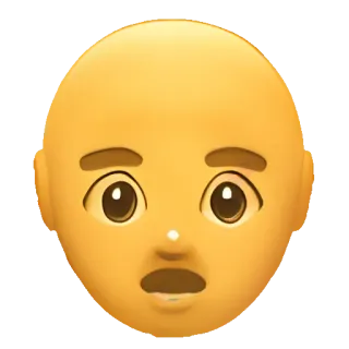 🥑 Emoji, Faccia, Sorpresa, Shock telegram sticker