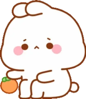 🐰 cute, animal, bunny, rabbit, cartoon, kawaii telegram sticker