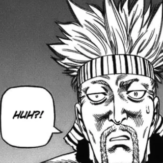 ⚔ HUH?! pregunta, manga, ¿eh?, confundido telegram sticker