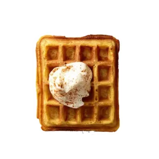 🧇 wafel, makanan, sarapan, hidangan penutup, krim, manis telegram sticker