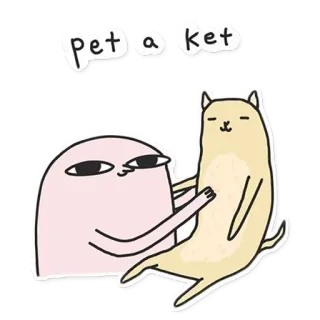 🐱 pet a ket kucing, hewan peliharaan, lucu, kocak, binatang, menyenangkan telegram sticker