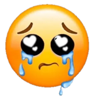 🥺 Emoji, Buồn, Khóc, Nước mắt, Yêu whatsapp sticker