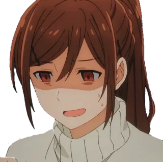 😓 Anime, ragazza, infastidita, esasperata, cartone animato, carina telegram sticker