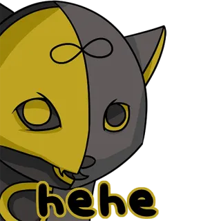 😄 hehe 猫, 动物, 可爱, 卡通 telegram sticker