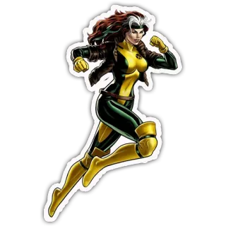 💃 Rogue X-Men Rogue, X-Men, Marvel, superhéroe, personaje de cómic whatsapp sticker