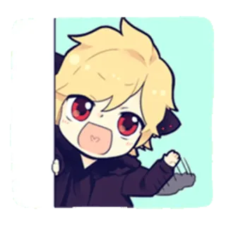 😦 Anime, Mangá, Desenho animado, Fofo, Personagem whatsapp sticker
