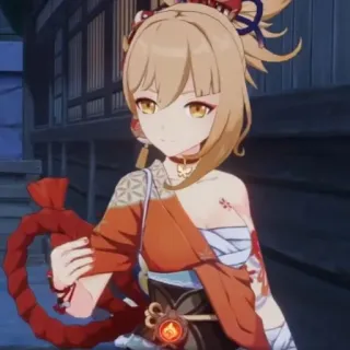 🎆 Yoimiya Genshin Impact Anime, Videojuego, Genshin Impact, Personaje, Yoimiya whatsapp sticker