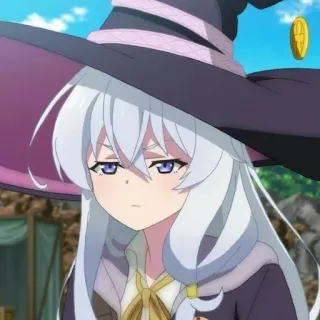🍃 anime, witch, girl, magic, cute, cartoon telegram sticker