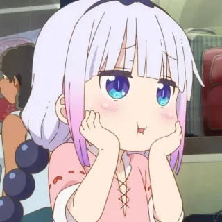 ☁️ Kanna Kamui Miss Kobayashi's Dragon Maid Anime, Kanna Kamui, Dragon Maid, Carino, Kawaii, Manga telegram sticker