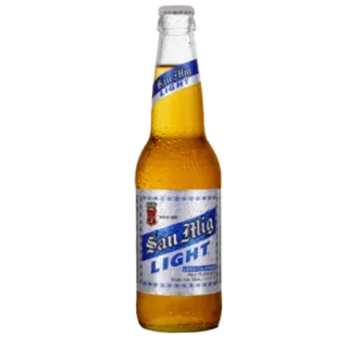 🍻 пиво, алкоголь, San Miguel Light, напиток, бутылка telegram sticker