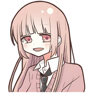 🤪 Anime, Manga, uczennica, kreskówka, naklejka telegram sticker