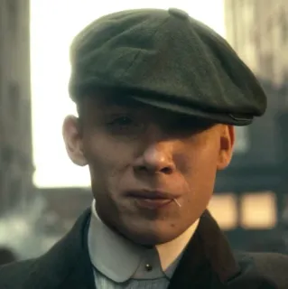 🙃 John Shelby Peaky Blinders man, hat, peaky blinders, john shelby, tv show, character telegram sticker