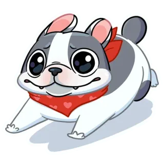 🏃‍♂️ cane, cucciolo, carino, animale, cartone animato, adesivo telegram sticker