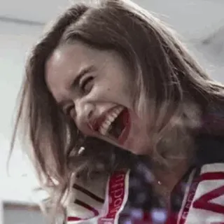 😂 mujer, riendo, expresión, expresión facial, persona, emoción whatsapp sticker