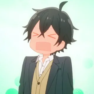 ✏️ anime, boy, cute, expression, horimiya telegram sticker