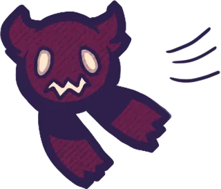 🥀 monster, demon, cartoon, creature, devil, halloween telegram sticker