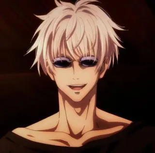 🌻 Satoru Gojo Jujutsu Kaisen anime, gojo, jujutsu kaisen, character, satoru, glasses, white hair telegram sticker