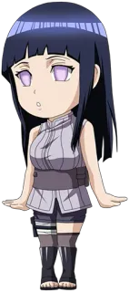 👀 Hinata Hyuga Naruto 애니메이션, 만화, 닌자, 귀여운, 치비 telegram sticker