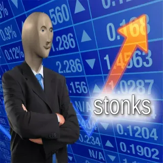 🤓 stonks Meme, Stonks, Aktienmarkt, Finanzen, Investment, Wirtschaft telegram sticker
