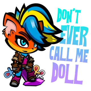 😏 HIT
HER
WITH
THE
NUKE dessin animé, animal, personnage, renard whatsapp sticker