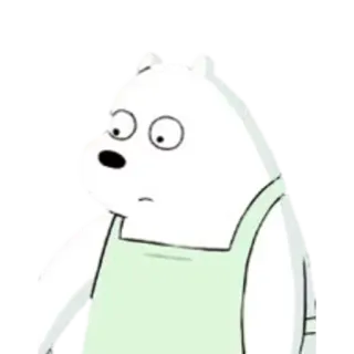 😶 Ice Bear We Bare Bears desenho animado, urso, Ice Bear, We Bare Bears, personagem, animado telegram sticker