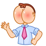 👋 culo, dibujos animados, ofensivo, grosero, sátira telegram sticker