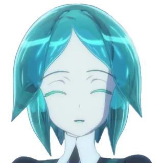 😊 Phosphophyllite Houseki no Kuni 애니메이션, 인회석, 보석의 나라, 캐릭터, 만화 whatsapp sticker