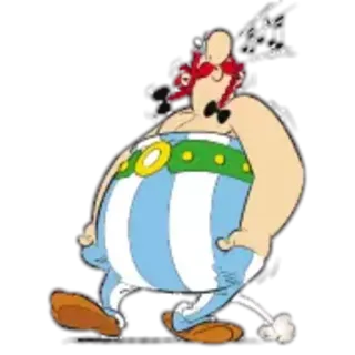 😚 Obelix Asterix desenho animado, francês, quadrinhos, personagem, obelix, humor whatsapp sticker