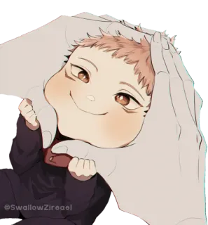 😙 @SwallowZireael อนิเมะ, เด็กทารก, น่ารัก, จิบิ, ภาพประกอบ telegram sticker