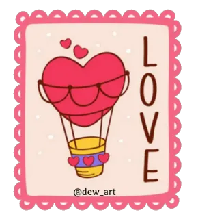 ❤️ LOVE
@dew_art 사랑, 하트, 열기구, 만화, 스티커, 발렌타인데이, 로맨틱 telegram sticker