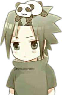 ☺️ @animestickerchannel anime, sticker, panda, cartoon, character, chibi telegram sticker