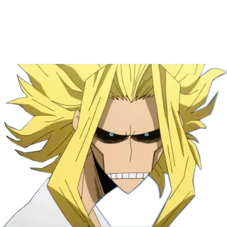 😠 All Might My Hero Academia Anime, Held, Manga, Superheld telegram sticker