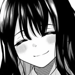 ☺️ Anime, Manga, Chica, Sonrisa, Feliz telegram sticker