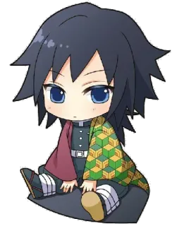 ☺️ Giyu Tomioka Demon Slayer Anime, Chibi, Demon Slayer, Giyu Tomioka, Manga, Süß telegram sticker