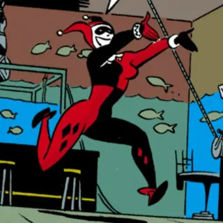 📎 Harley Quinn Harley Quinn, DC Comics, Bösewicht, Charakter, Comics, Cartoon telegram sticker