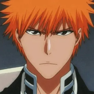 🔥 Ichigo Kurosaki Bleach anime, manga, ichigo, bleach, nhân vật, tóc cam whatsapp sticker