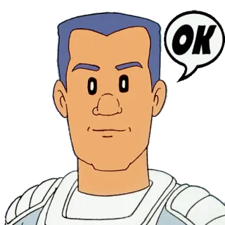 🆗 OK ok, character, cartoon, message whatsapp sticker