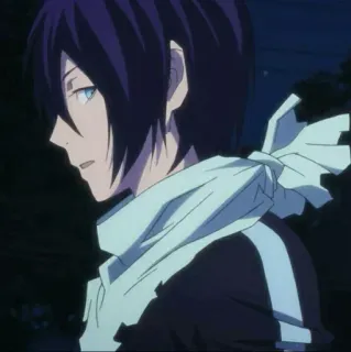 💎 Yato Noragami Anime, Charakter, Gott, Schal, Yato, Noragami telegram sticker
