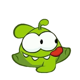 🥶 Om Nom Cut the Rope Om Nom, Cut the Rope, verde, monstro, desenho animado, jogo, personagem whatsapp sticker